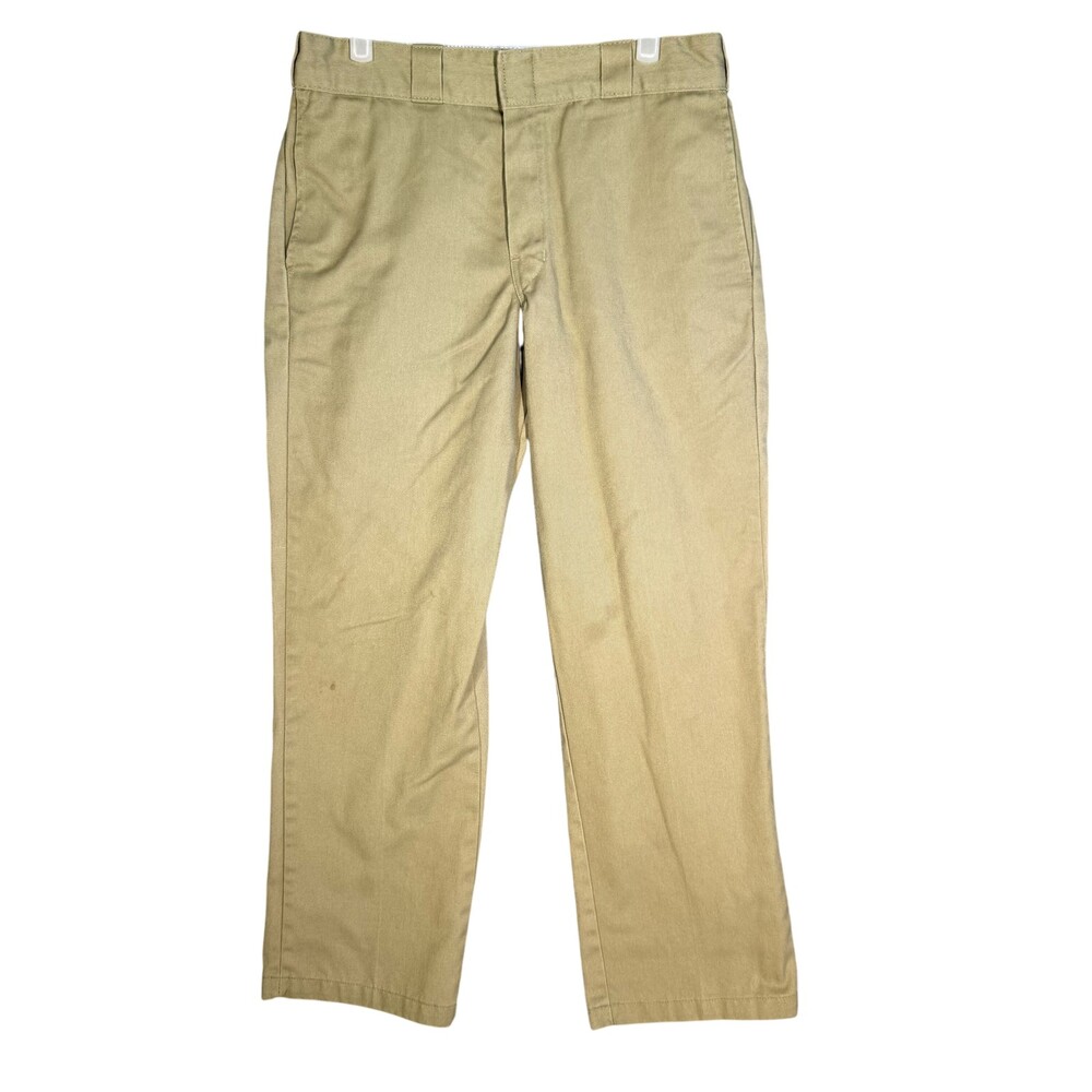Dickies 874 Pants Mens 32x30 Beige Original Fit Workwear Straight Leg